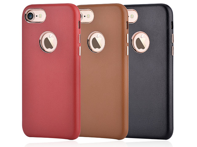 Чехол Devia Successor case для Apple iPhone 7 (красный, кожаный)