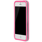 Чехол X-doria Bump Case для Apple iPhone 5 (розовый, пластиковый)