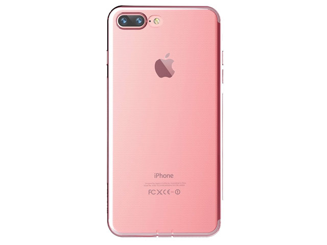 Чехол Devia Naked case для Apple iPhone 7 plus (розовый, гелевый)