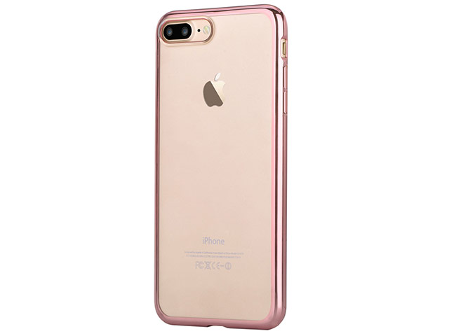 Чехол Devia Glitter Soft case для Apple iPhone 7 plus (Rose Gold, гелевый)