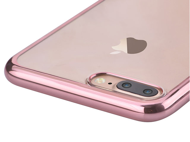 Чехол Devia Glitter Soft case для Apple iPhone 7 plus (Rose Gold, гелевый)