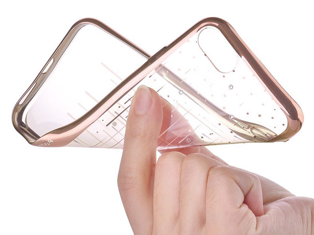 Чехол Devia Crystal Meteor для Apple iPhone 7 (Champagne Gold, гелевый)