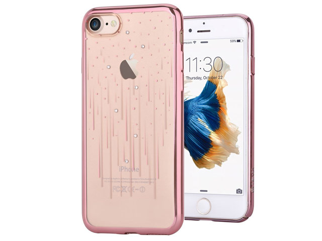 Чехол Devia Crystal Meteor для Apple iPhone 7 (Rose Gold, гелевый)