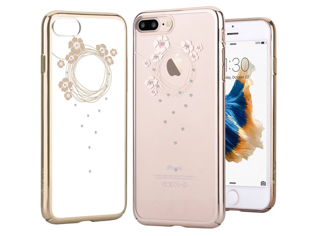 Чехол Devia Crystal Garland для Apple iPhone 7 plus (Champagne Gold, пластиковый)