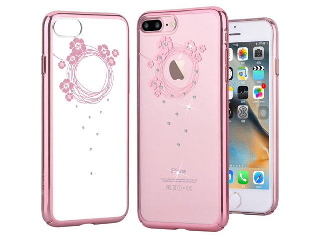 Чехол Devia Crystal Garland для Apple iPhone 7 plus (Rose Gold, пластиковый)