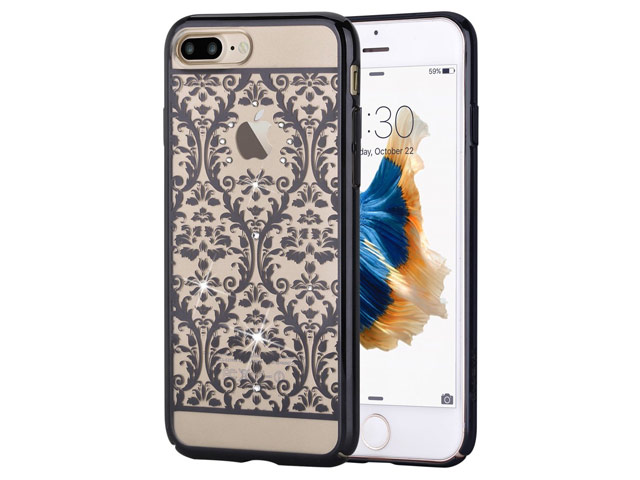 Чехол Devia Crystal Baroque для Apple iPhone 7 plus (Gun Black, пластиковый)