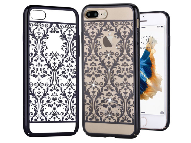 Чехол Devia Crystal Baroque для Apple iPhone 7 plus (Gun Black, пластиковый)