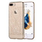 Чехол Devia Crystal Baroque для Apple iPhone 7 plus (Champagne Gold, пластиковый)