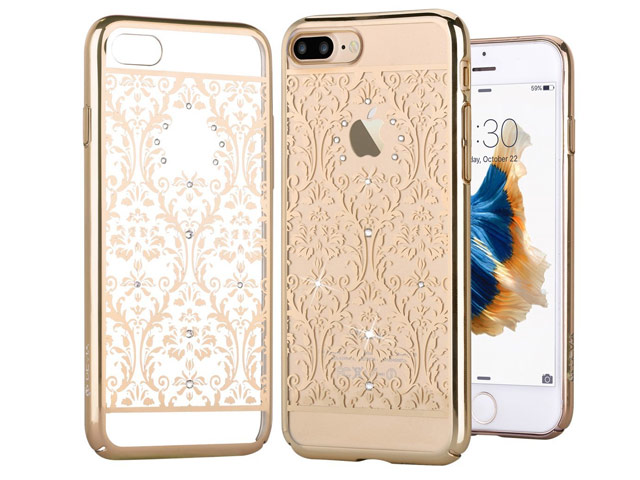 Чехол Devia Crystal Baroque для Apple iPhone 7 plus (Champagne Gold, пластиковый)