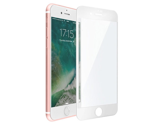 Защитная пленка Devia Jade Full Screen Tempered Glass для Apple iPhone 7 (стеклянная, 0.18 мм, Anti-Blueray, белая)