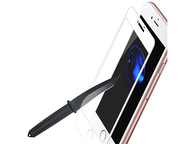 Защитная пленка Devia Jade Full Screen Tempered Glass для Apple iPhone 7 plus (стеклянная, 0.18 мм, Anti-Blueray, белая)