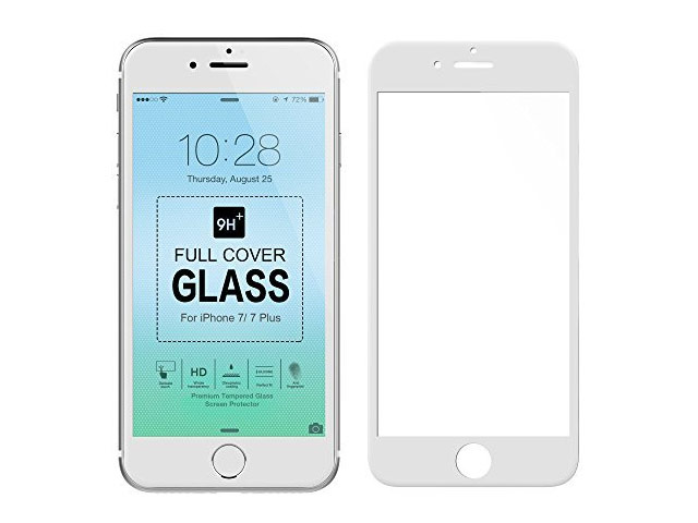 Защитная пленка Devia Full Screen Tempered Glass для Apple iPhone 7 (стеклянная, 0.26 мм, белая)