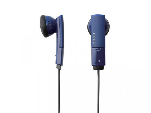 Наушники Elecom EHP-IE10BUD (без микрофона) (20-20000 Гц, 13.5 мм) (темно-синие)