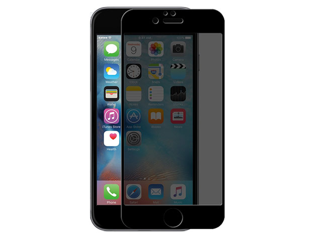 Защитная пленка Devia Privacy Full Screen для Apple iPhone 7 plus (стеклянная, 0.26 мм, тонированная, черная)