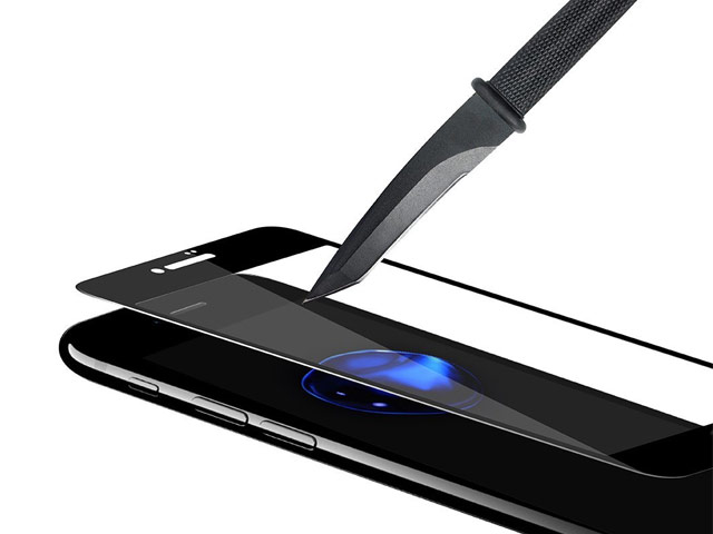 Защитная пленка Devia Anti-glare Full Screen Glass для Apple iPhone 7 (стеклянная, матовая, 0.26 мм, черная)