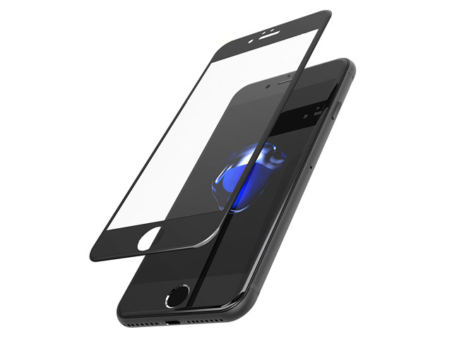 Защитная пленка Devia Anti-glare Full Screen Glass для Apple iPhone 7 plus (стеклянная, матовая, 0.26 мм, черная)