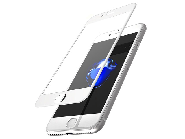 Защитная пленка Devia Anti-glare Full Screen Glass для Apple iPhone 7 plus (стеклянная, матовая, 0.26 мм, белая)