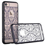 Чехол Devia Crystal Baroque для Apple iPhone 7 (Gun Black, пластиковый)