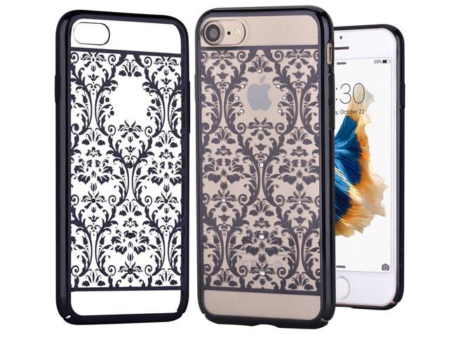 Чехол Devia Crystal Baroque для Apple iPhone 7 (Gun Black, пластиковый)