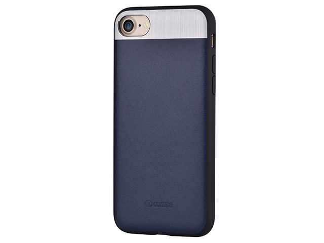 Чехол Comma Vivid Leather case для Apple iPhone 7 (синий, кожаный)