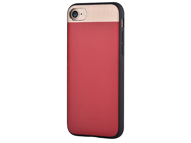 Чехол Comma Vivid Leather case для Apple iPhone 7 (красный, кожаный)