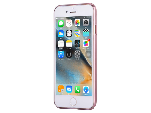Чехол Comma Crystal Flora 360 для Apple iPhone 7 (розово-золотистый, пластиковый)