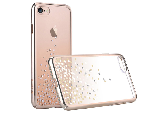 Чехол Comma Unique Polka 360 для Apple iPhone 7 (Champagne Gold, пластиковый)