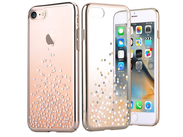 Чехол Comma Unique Polka 360 для Apple iPhone 7 (Champagne Gold, пластиковый)