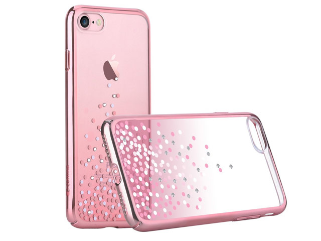 Чехол Comma Unique Polka 360 для Apple iPhone 7 (Rose Gold, пластиковый)