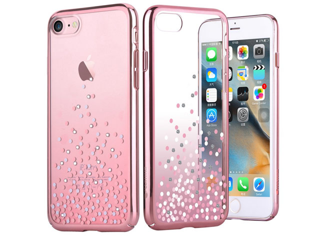 Чехол Comma Unique Polka 360 для Apple iPhone 7 (Rose Gold, пластиковый)