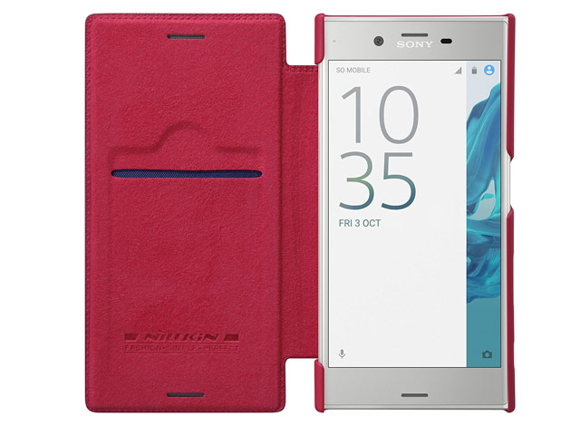 Чехол Nillkin Qin leather case для Sony Xperia XZ (красный, кожаный)