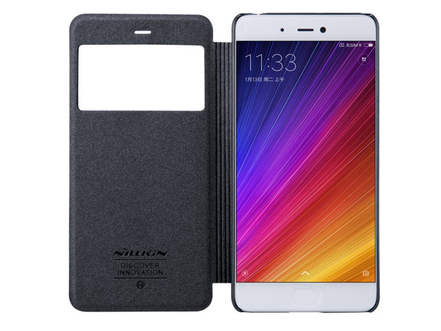 Чехол Nillkin Sparkle Leather Case для Xiaomi Mi 5s (темно-серый, винилискожа)