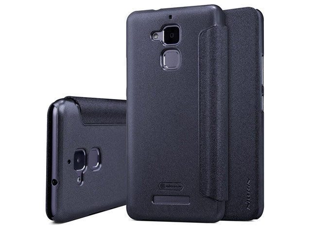 Чехол Nillkin Sparkle Leather Case для Asus Zenfone 3 Max ZC520TL (темно-серый, винилискожа)