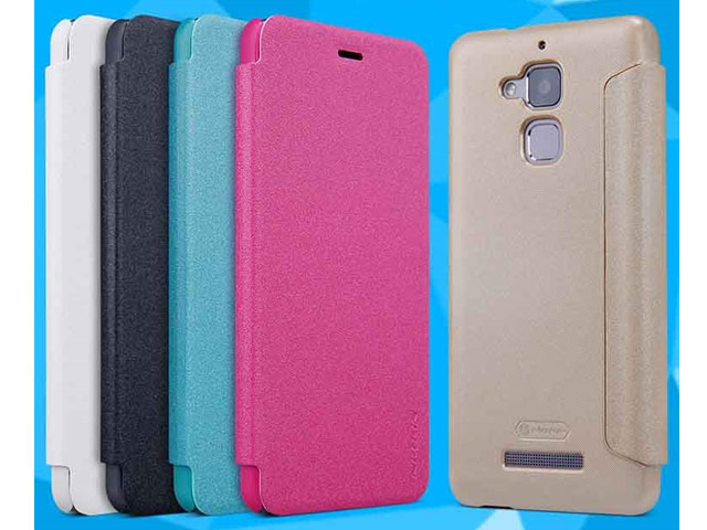 Чехол Nillkin Sparkle Leather Case для Asus Zenfone 3 Max ZC520TL (темно-серый, винилискожа)