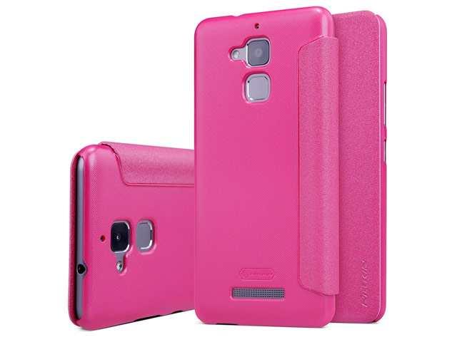 Чехол Nillkin Sparkle Leather Case для Asus Zenfone 3 Max ZC520TL (розовый, винилискожа)