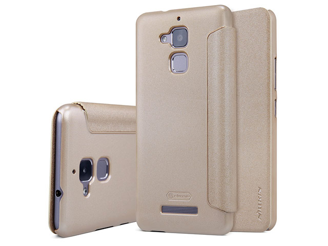 Чехол Nillkin Sparkle Leather Case для Asus Zenfone 3 Max ZC520TL (золотистый, винилискожа)