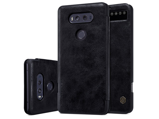 Чехол Nillkin Qin leather case для LG V20 (черный, кожаный)