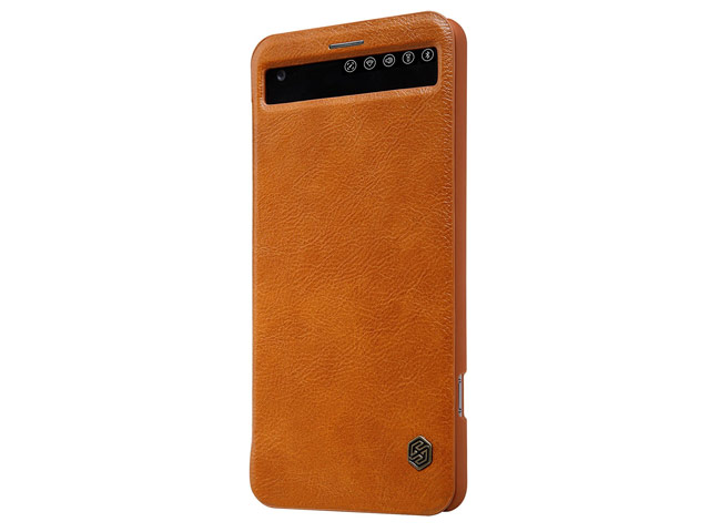 Чехол Nillkin Qin leather case для LG V20 (коричневый, кожаный)