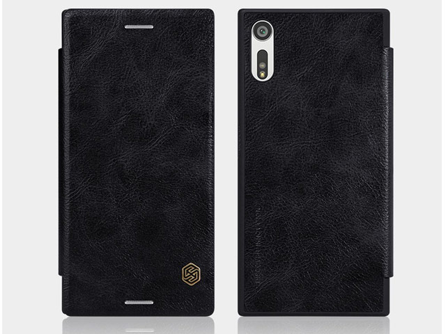 Чехол Nillkin Qin leather case для Sony Xperia XZ (черный, кожаный)