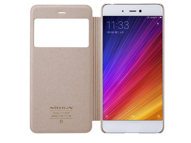Чехол Nillkin Sparkle Leather Case для Xiaomi Mi 5s (золотистый, винилискожа)