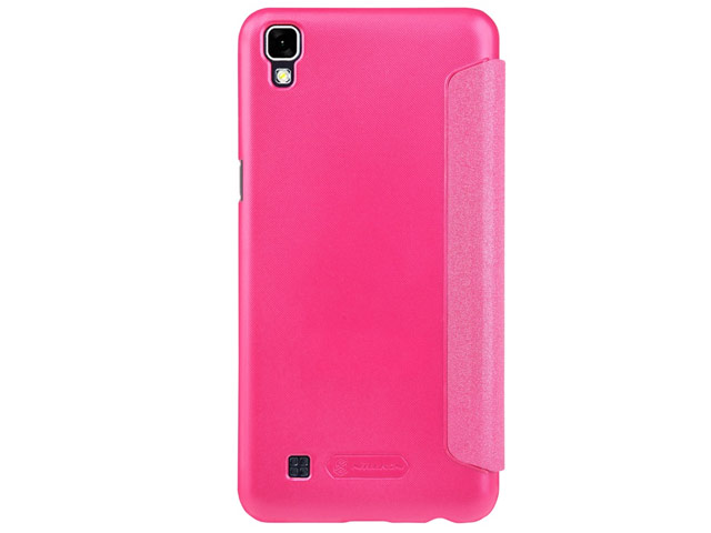 Чехол Nillkin Sparkle Leather Case для LG X power (розовый, винилискожа)