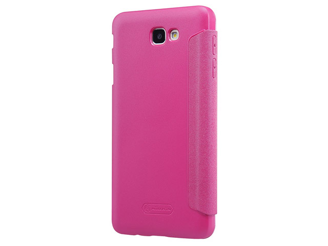 Чехол Nillkin Sparkle Leather Case для Samsung Galaxy J7 Prime (розовый, винилискожа)