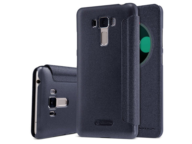 Чехол Nillkin Sparkle Leather Case для Asus Zenfone 3 Laser ZC551KL (темно-серый, винилискожа)