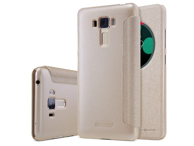 Чехол Nillkin Sparkle Leather Case для Asus Zenfone 3 Laser ZC551KL (золотистый, винилискожа)