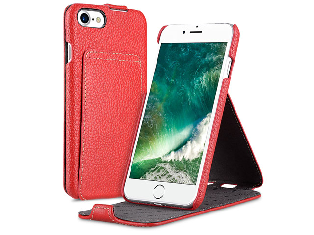 Чехол Melkco Premium Jacka Stand Type для Apple iPhone 7 (красный, кожаный)