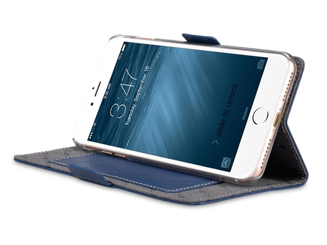 Чехол Melkco Premium Locka Type для Apple iPhone 7 (синий, кожаный)