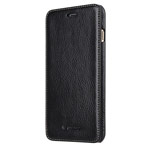 Чехол Melkco Premium Face Cover Book Type для Apple iPhone 7 plus (черный, кожаный)