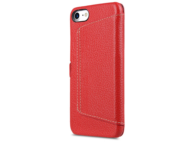 Чехол Melkco Premium Booka Stand Type для Apple iPhone 7 (красный, кожаный)