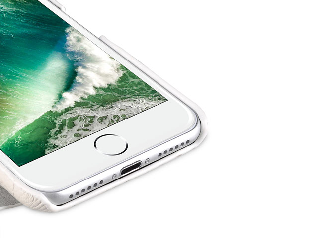 Чехол Melkco Premium Booka Type для Apple iPhone 7 (белый, кожаный)