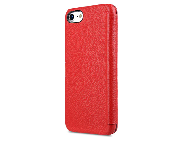 Чехол Melkco Premium Booka Type для Apple iPhone 7 (красный, кожаный)